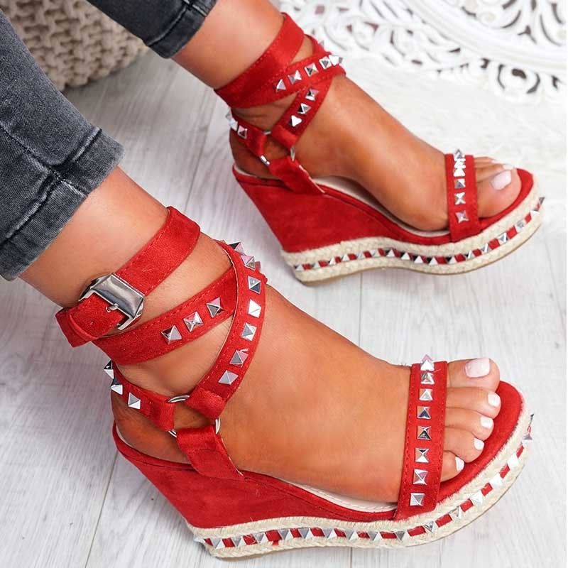 Wedge High Heel Willow Sandals Women's Shoes