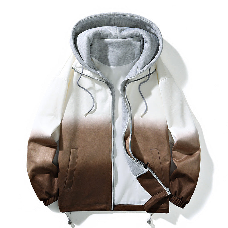 Spring And Autumn Casual Loose-fitting Hoodie Jacket For Men