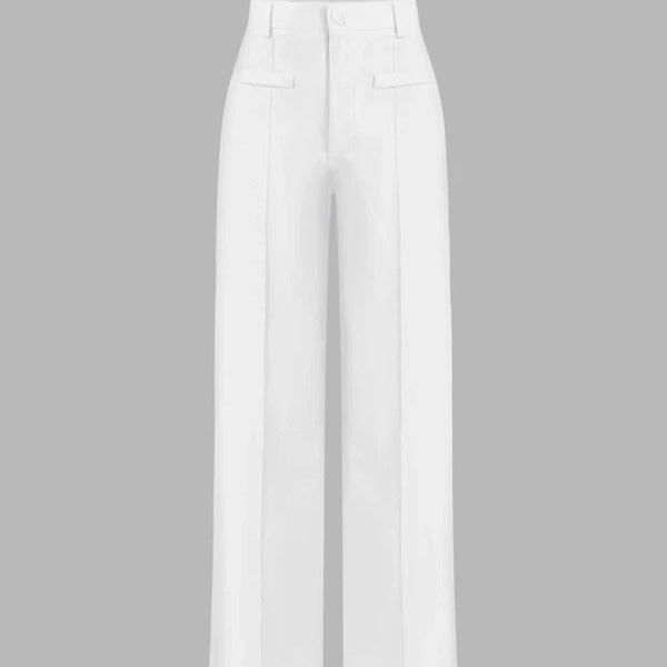 High Waist Drooping Wide Leg Pants