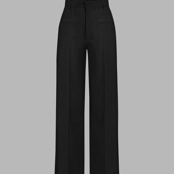 High Waist Drooping Wide Leg Pants