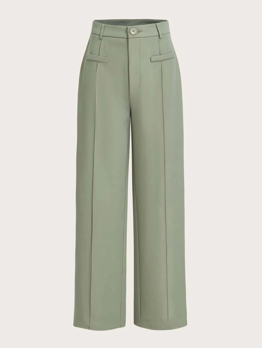 High Waist Drooping Wide Leg Pants