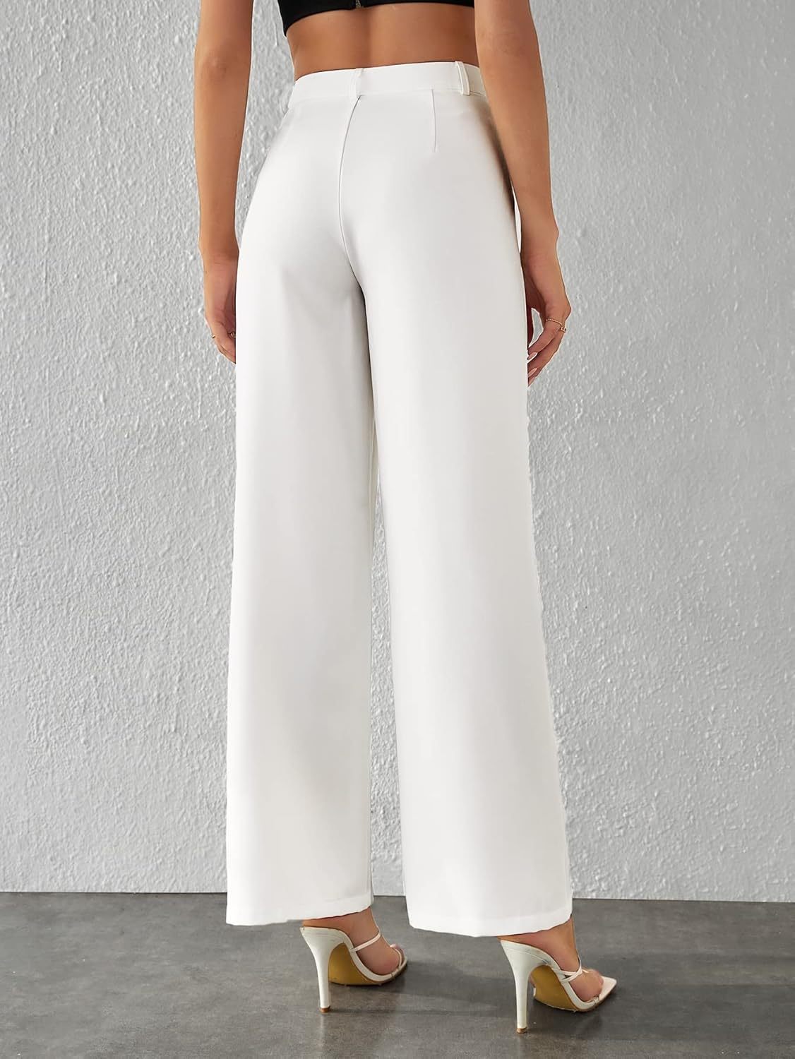 High Waist Drooping Wide Leg Pants