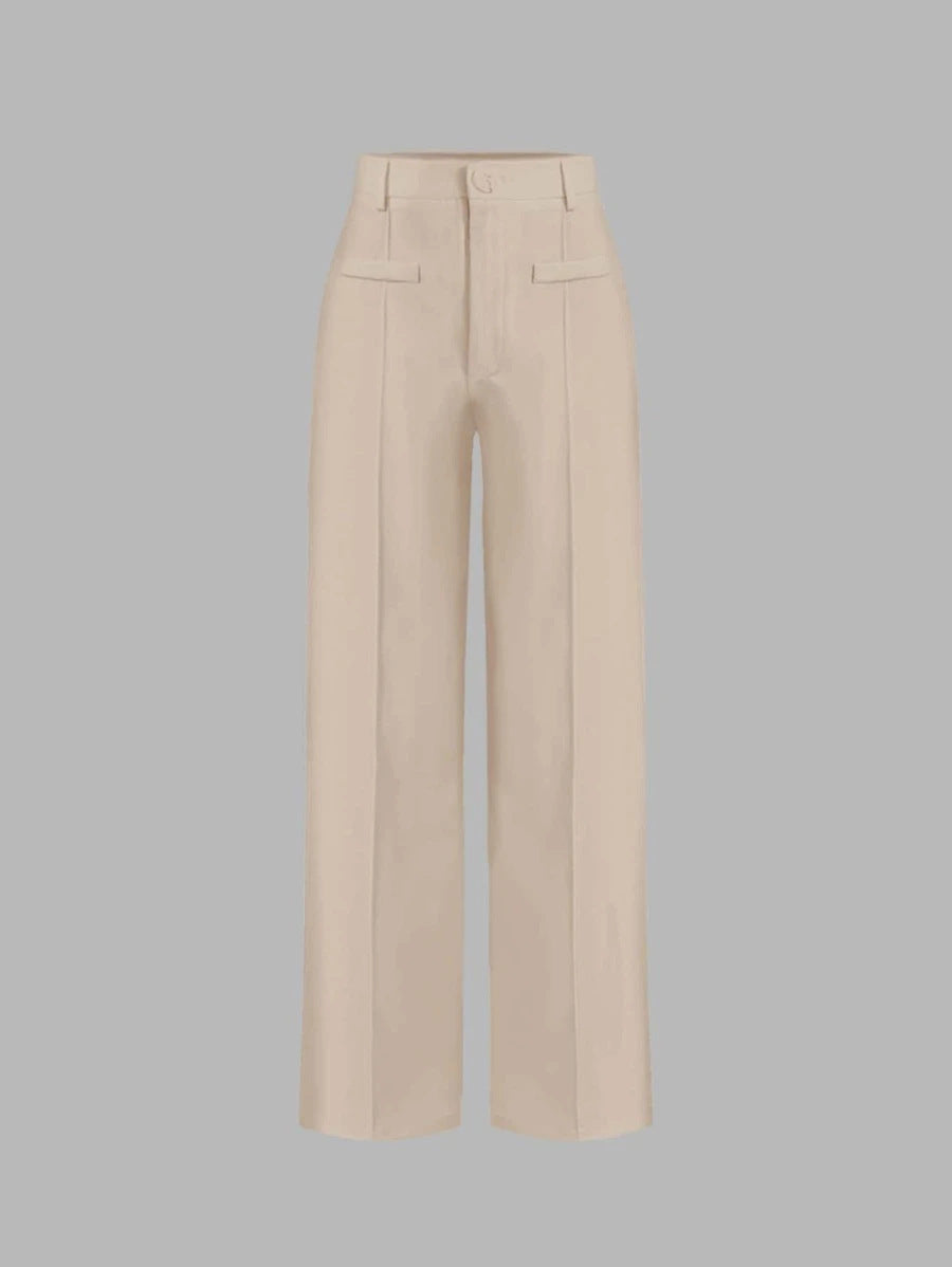 High Waist Drooping Wide Leg Pants